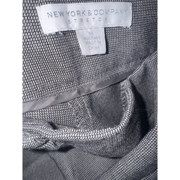 New York & Company Gray Stretch Dress Pants Size 16 Average Womens - Picture 2 of 6